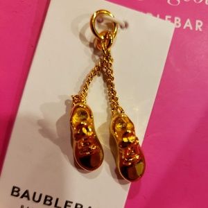 Baublebar Goldtone Sneaker Shoes Charm Pendant